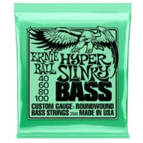 Ernie Ball Hyper Slinky Bass Nickel Wound Electric Bass Strings, 40-100 Gauge