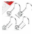 thumbnail image 3 of Piercing Nariz Xtellar  Nostril Arete De Acero Inoxidable, 3 of 3