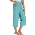 thumbnail image 6 of Jxximdong Leggings for Women Women's Cropped Pants High Waisted Summer Vacation Yoga Pants Green L Yoga Pants, 6 of 7