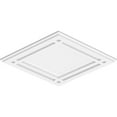 thumbnail image 2 of 22"W x 14 5/8"H x 7 3/4"C x 1"P Diamond Architectural Grade PVC Contemporary Ceiling Medallion, 2 of 11