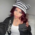 thumbnail image 4 of Women's Cat Beanie Crochet Hats with Ears Knitted Winter Warm Elastic Cap Slouchy for Girls Adults Kids, 4 of 5