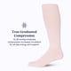 thumbnail image 4 of Calcetines de compresión Comrad de nailon hasta la rodilla, 15-20 mmHg, Rose S, 4 of 7