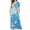 Yellow, variant on CELILIN Plus Size Dresses for Women Round Neck Printed Short Sleeve Maxi Dresses Casual Empire Waist Long Dress with Pockets XL-5XL