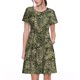 thumbnail image 1 of Disketp Green Snake Skin para Vestido de Manga Corta para Mujeres, Vestidos de Verano para Mujeres, Casual y Holgado para la Playa, 1 of 6