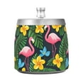 thumbnail image 7 of Yayeee Ashtray with Lid for Cigarette Smokeless Stainless Steel Home Ash Holder, Flamingo Floral Pattern, 7 of 7