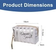 thumbnail image 2 of Striped Makeup Bag PU Toiletry Bag Multifunctional Travel Bag Waterproof Storage bag, 2 of 5