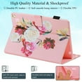 thumbnail image 6 of Allytechgroup Case for Kindle Fire HD 8 & Fire HD 8 Plus Tablet (12th/10th Generation, 2022/2020) 8 inch with Pencil Holder/Card Pockets [Auto Sleep/Wake] PU Leather Stand Magnetic Cover, Pink Flower, 6 of 9