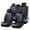 Black, variant on for SUBARU FORESTER 2017 Car Seat Cover, Blue Car Seat Covers, Waterproof Leather 5 Seats Full Set Easy to Clean and Install Suitable for All Seasons, Protect Car Seats