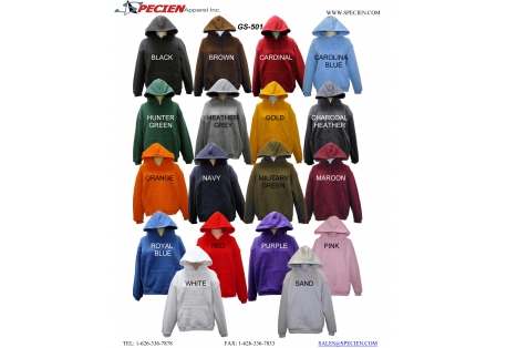 Adult Hooded Pullover Fleece Sweatshirt