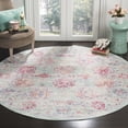 thumbnail image 4 of SAFAVIEH Windsor Marsan Traditional Runner Rug, Ivory/Fuchsia, 3' x 12', 4 of 5