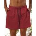 thumbnail image 2 of IDOPIP Men's Summer Board Shorts Adjustable Drawstring Quick-Drying Shorts with Liner Swim Trunks, 2 of 7