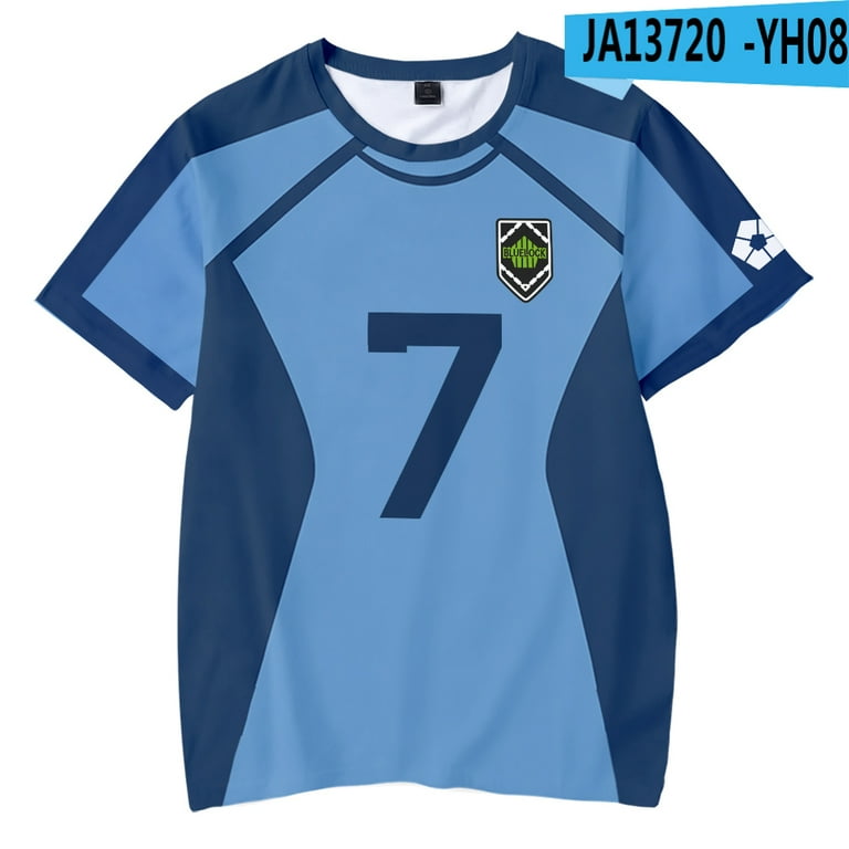 Anime BLUE LOCK Men's T Shirts Fashion Crewneck Kids T-shirt Short