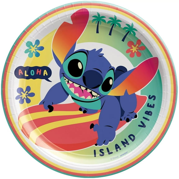 Stitch Large Paper Plates (8ct)