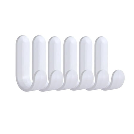 

Alueeu Hook Strong Viscose Free Punching Household Wall Hanging creative cute sticky home bathroom load-bearing door rear white