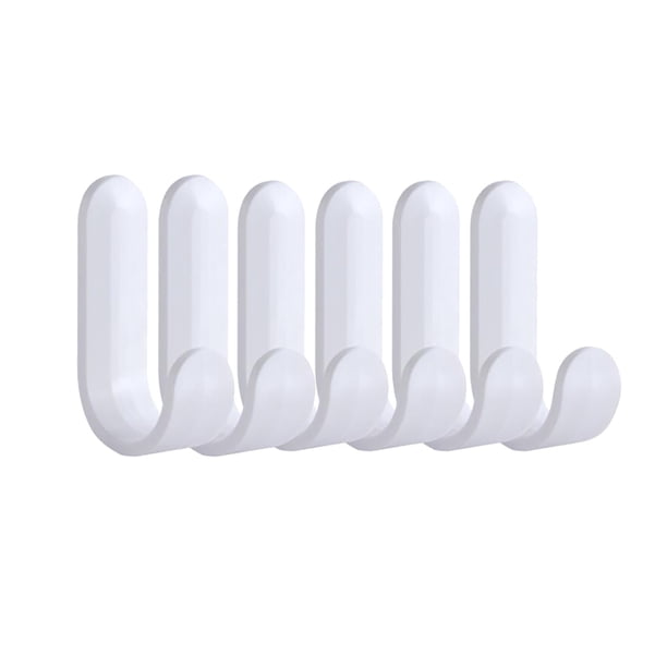 Xihbxyly Gancho de Pared de Viscosa, Gran Capacidad de Absorción, Fácil Instalación, No Daña, Apto para Cocina, Baño o Dormitorio, Multisuperficie, Material Abs, Incluye 1 Gancho.