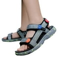 thumbnail image 3 of Povozer Boys Summer Sports Outdoor Sandals Kids Open Toe Beach Sandals(Gray,11.5), 3 of 6