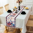thumbnail image 6 of 4th of July Table Runner America Flag Patriotic Decoration for Home Kitchen Dining Table Farmhouse Decor 13x72inch, 6 of 6