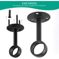 thumbnail image 5 of Support de Tringle à Rideaux pour Tringle à Rideaux, Support de Plafond, Support de Tringle à Rideaux, 2 Pcs,, 5 of 5