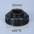 thumbnail image 1 of 1 Inch IBC Container Cap 1/2 3/4 Female Thread Adapter Lid S60x6 Water Tank, 1 of 9