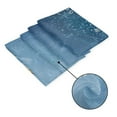 thumbnail image 5 of Merry Christmas Balls Shower Curtains Silvery and Blue Rope Balls with Snowflakes Fashion Winter Holiday Bath Curtains 72"x72", 5 of 7