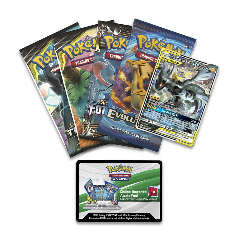 Walmart Pokemon GX Tag Team Pikachu & Zekrom-GX Collector Tin Pack