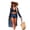 Sky Blue, variant on Women's Three Piece Bikini Set Sexy Multi Color Printed Mesh Cover Up Swimsuit for Beach Party,Black,L