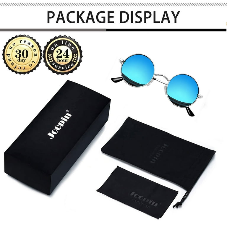 Joopin Funky Groovy Retro Round Polarized Sunglasses, Small Joopin Funky Groovy Retro Round Polarized Sunglasses, Small