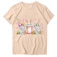 thumbnail image 1 of Blusas de Manga Corta para las Mujeres Divertida Impresión Cuello Redondo Camiseta Vintage, Blusas de Primavera para las Mujeres, 1 of 4