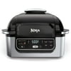 Restored Ninja AG301 Foodi 5-in-1 Indoor Grill with Air Fry, Roast, Bake & Dehydrate, Black/Silver (Refurbished)