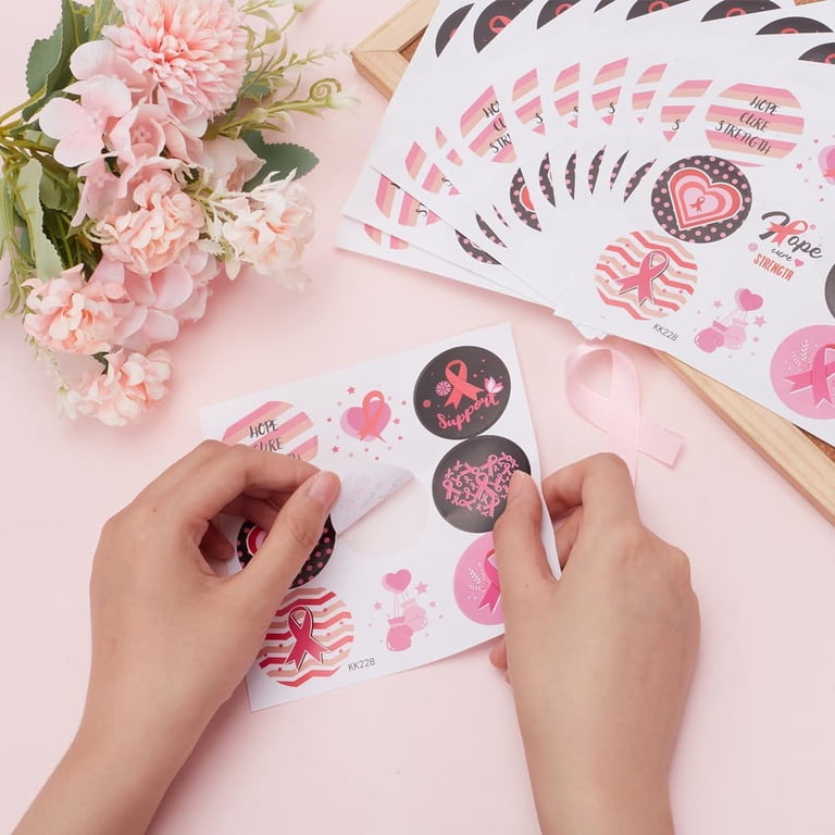 In October We Wear Pink To Support Breast Cancer Awareness\" Sticker For Sale By Printify