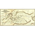 thumbnail image 2 of Vintage Maps 18x11 Black Ornate Wood Framed with Double Matting Museum Art Print Titled - Sacramento Valley Railroad California Sacramento 1854, 2 of 4