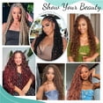 thumbnail image 6 of Bulk Braiding Hair Human Hair Deep Wave Colored Unprocessed No Weft Boho Braids Human Hair Bulk Extensions Brazilian Remy Hair,1b-100g-14inches-100g, 6 of 7