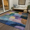 thumbnail image 6 of Addison Rugs Chantille Indoor/Outdoor Transitional Modern Blue Washable Rectangle Rug, 5' x 7'6", 6 of 6
