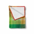 thumbnail image 2 of Vintage Rainbow Soft Flannel Fleece Throw Blanket, Retro Plaid Design Checkered Squares Rainbow Colored Geometric Pattern, Cozy Plush for Indoor and Outdoor Use, 60" x 80", Multicolor, by Ambesonne, 2 of 6