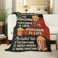 thumbnail image 2 of Popcorn Blanket, Flannel Blankets Gifts for Boys Girls Adults, Warm Cozy Soft Fuzzy Throw for Couch, Bed, Room Decor 60x80 in, 2 of 10