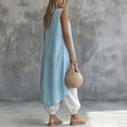 thumbnail image 5 of TaTaai Womens Two Piece Set Sleeveless Crew Neck Top with Straight Leg Pants Solid Soft Breathable Casual Lounge Outfit Gift, 5 of 6