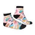 thumbnail image 3 of Bingfone Cupcakes And Donuts Design Patterned Men'S Women'S Casual Cotton Socks, 3 of 9
