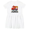 thumbnail image 3 of Inktastic Fireman Uncle is a Firefighter Girls Toddler Dress, 3 of 5