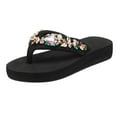 thumbnail image 2 of AXXD Black Comfy Sandals for Women Flat Flip Flop Summer Beach Mothers Day, 2 of 6