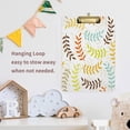 thumbnail image 6 of FMSHPON Colorful Retro Leaves Clipboard Hardboard Wood Nursing Clip Board and Pull for Standard A4 Letter 13x9 inches, 6 of 7
