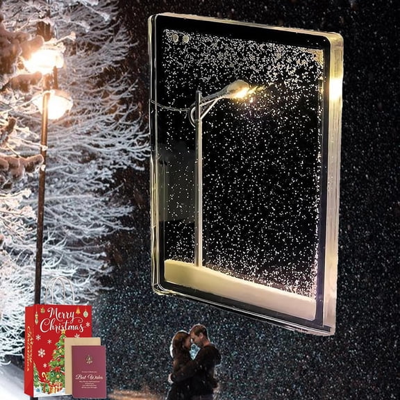 The Magic Snow Lamp, 2026 New DIY Snow Scenery Night Light, Snowy Lamp Night Light, Handmade DIY Material Package Christmas Gifts for Girlfriend Gifts