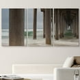 thumbnail image 2 of wall26 Canvas Print Wall Art Set Under Huntington Beach Pier in Winter Nature Ocean Photography Realism Nautical Scenic Relax/Calm Multicolor for Living Room, Bedroom, Office - 16"x24"x3, 2 of 5