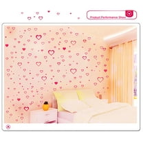 20PCS Premium Core Red Wall Decals - DIY Removable PVC Stickers for Living Room, Bedroom, Kids Room, and Nursery - Transparent Self-Adhesive Mural Art for TV and Sofa Backgrounds