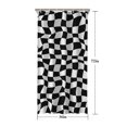 thumbnail image 5 of Black and White Wavy Checkerboard Pattern Shower Curtain 36"x72" ,Bathroom Decorative Shower Curtains Set with 12 Hooks,Modern Waterproof Washable Shower Curtain, 5 of 6