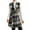 Black, variant on APEXFWDT Women's Long Plaid Vest Coat Casual Lapel Button Front Sleeveless Blazer Jacket Outerwear for Women Fall Winter Vest Black Small