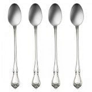 Oneida True Rose Stainless Steel Iced Beverage Spoon (Set of Four)