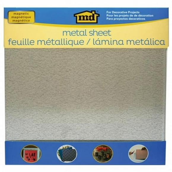 M-D Magnetic Steel Sheet 12"X12"-Silver
