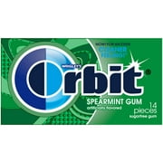Orbit Gum Spearmint Sugar Free Chewing Gum, Single Pack - 14 Piece