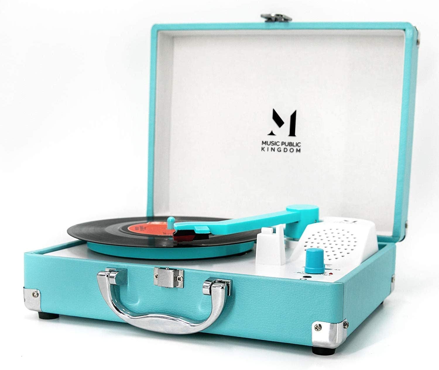 Record Player, Portable Mini Suitcase Turntable for 7 Inch Vinyl Record