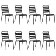 thumbnail image 2 of vidaXL 9 Piece Garden Dining Set Anthracite Steel, 2 of 5
